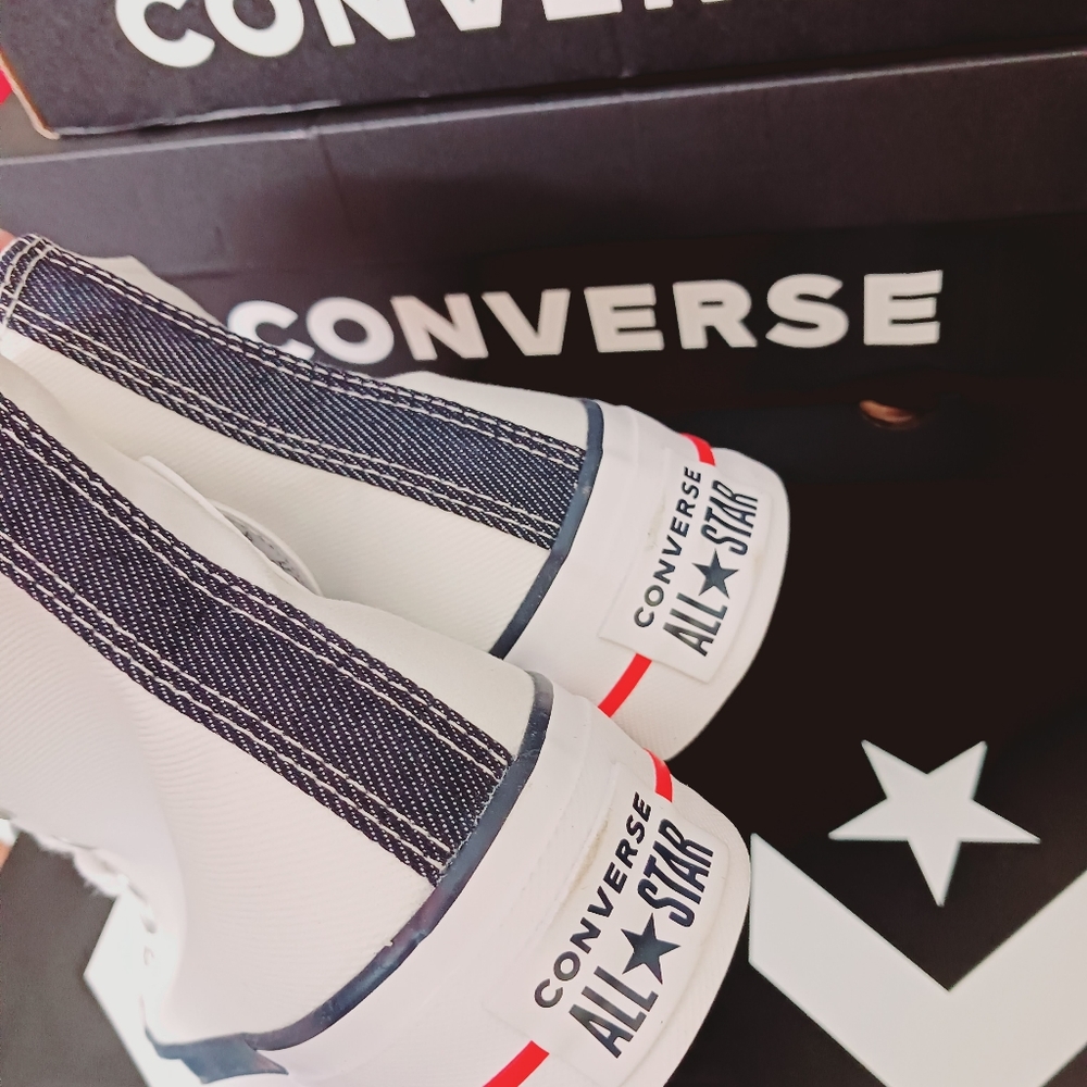 Converse Chuck Taylor All Star Lift Retro Denim Shoes Size 6 - Picture 11 of 12